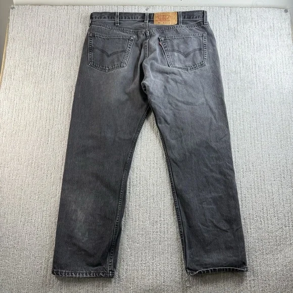 Vintage Levi's 501xx Denim Black Jeans USA Made Men's Size 40x30 Fits 38x30